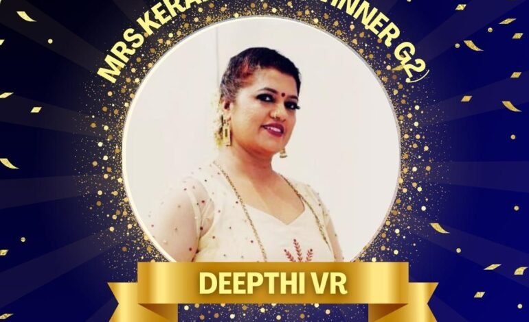 “Deepthi VR: A Symphony of Elegance and Empowerment – Mrs. Kerala 2023”