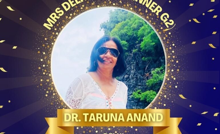 A Triumph of Grace and Empowerment: Dr. Taruna Anand – Mrs. Delhi 2023