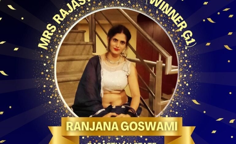 “Ranjana Go Swami: Radiance and Royalty – Mrs. Rajasthan 2023 Winner G1”