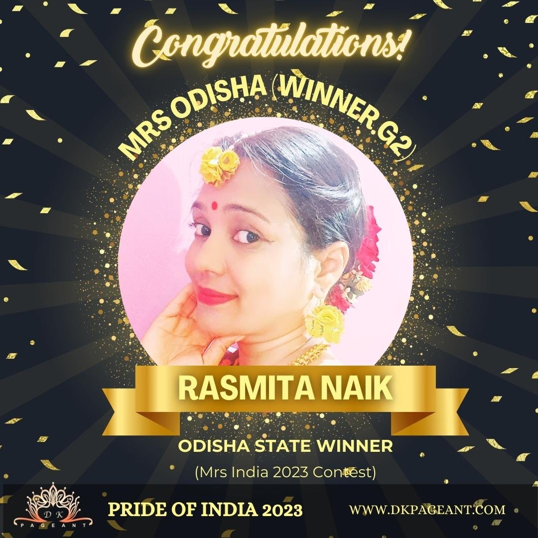 “Rasmita Naik: A Symphony of Elegance – Mrs. Odisha 2023 Winner G2”