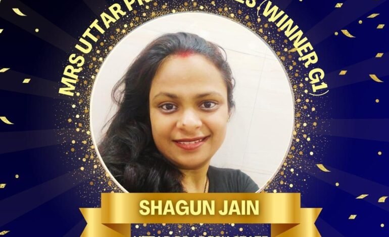 “Shagun Jain: Grace Personified – Mrs. Uttar Pradesh 2023 Winner G1”