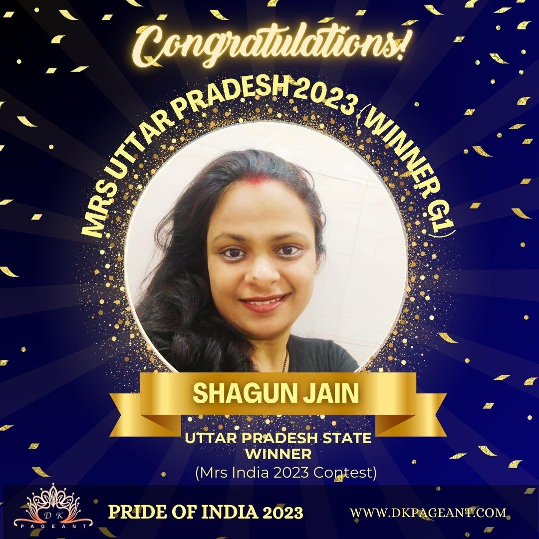 “Shagun Jain: Grace Personified – Mrs. Uttar Pradesh 2023 Winner G1”