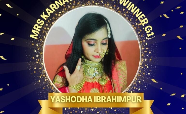 “Yashoda Ibrahimpur: A Symphony of Elegance – Mrs. Karnataka 2023 Winner G1”