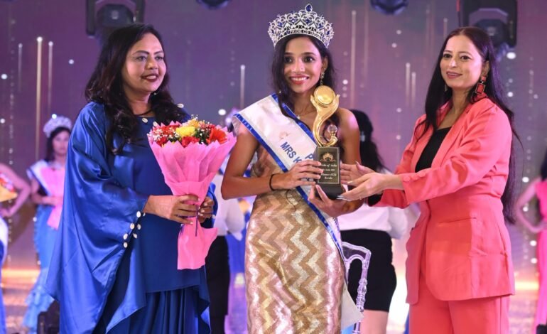 In the Mrs Kerala 2024 Winner Irene Mary N Mathew