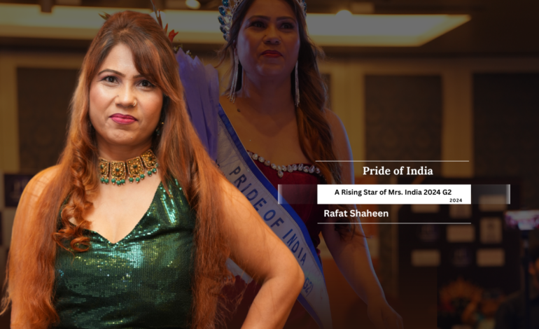 In the spotlight: Rafat Shaheen: A Rising Star of Mrs. India 2024 G2